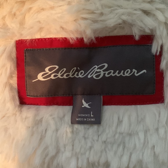 Eddie Bauer red highland EB650 down and Sherpa vest - Picture 5 of 5